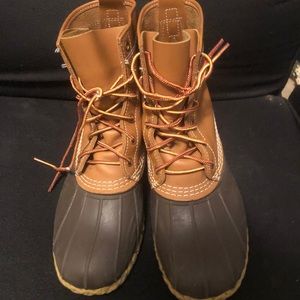 Men’s LL Bean Duck boots brown on brown